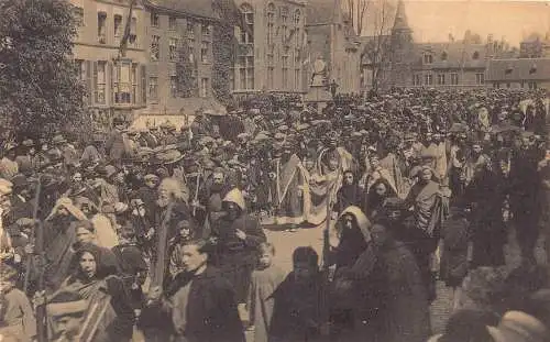 C047 Belgien Brügge Prozession du St. Postkarte Sang La Presentation au Temple