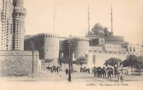 C046 Ägypten Kairo Der Eingang der Zitadelle Vintage Postkarte