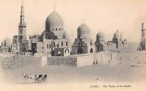 C046 Ägypten Kairo Die Gräber der Kalifs Vintage Postkarte