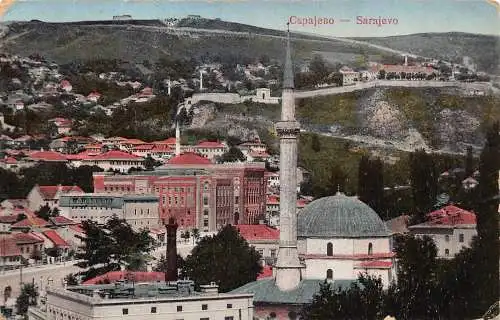 A959 Bosnien und Herzegowina Sarajevo Begova Moschee 1923 Postkarte