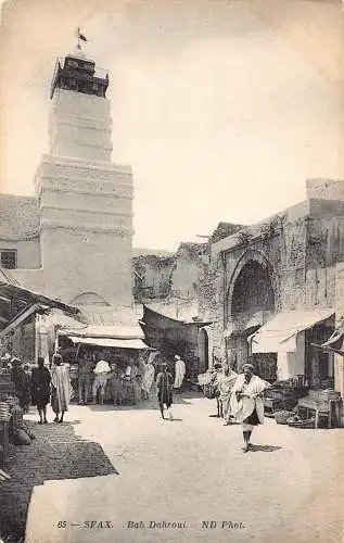 A938 Tunesien Sfax Bab Dahroui Vintage Postkarte