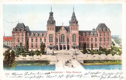 Niederlande 1902 Amsterdam Het Rijksmuseum Vintage Postkarte