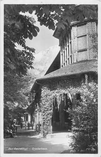 Deutschland Bad Reichenhall Gradierhaus Haus Vintage Postkarte