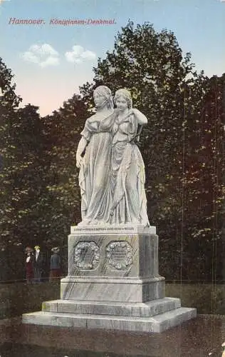 L214 Deutschland Hannover König Denkmal Denkmal Vintage Postkarte