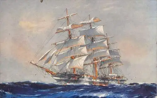 L369 Schiff Piako von J Spurling Gemälde Vintage Postkarte