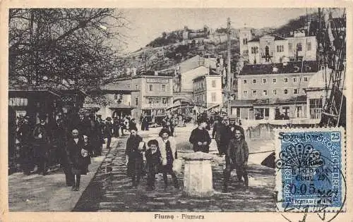L041 Kroatien Rijeka Fiume - Fiumara Vintage Postkarte