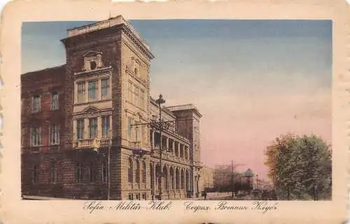 L104 Bulgarien Militärverein Sofia Vintage Postkarte