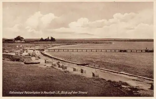 L107 Deutschland Ostseebad Pelzerhaken b Neustadt i H Seebrücke Postkarte