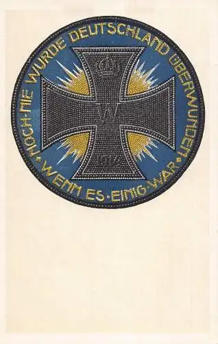 L108 Deutschland WWI Propaganda Vintage Postkarte