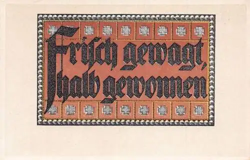 L108 Deutschland WWI Propaganda Vintage Postkarte