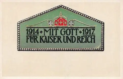 L108 Deutschland WWI Propaganda Vintage Postkarte