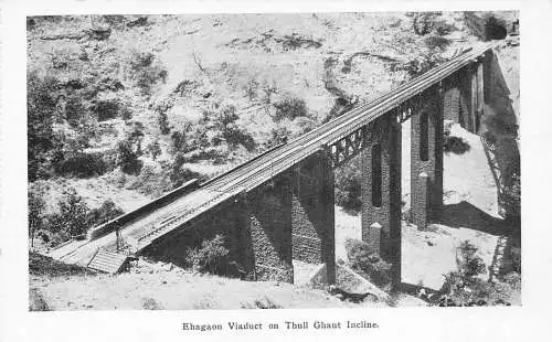 L381 Indien Ehagaon Viadukt auf Rhull Ghaut Incline Bridge Vintage Postkarte