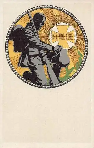 L108 Deutschland WWI Propaganda Militaria Vintage Postkarte
