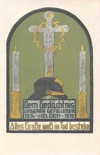 L108 Deutschland WWI Propaganda Militaria Vintage Postkarte
