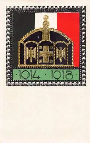 L108 Deutschland WWI Propaganda Vintage Postkarte