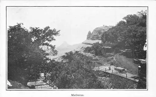 L381 Indien Matheran Automobile Station Vintage Postkarte