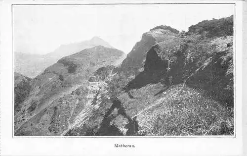 L381 Indien Matheran Felsen Berge Vintage Postkarte
