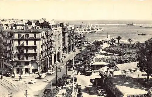 A960 Algerien Alger Algier Boulevard Carnot RPPC Vintage Postkarte