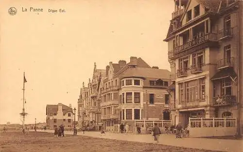 A963 Belgien La Panne Digue Est Grand Hotel de l'Ocean Vintage Postkarte