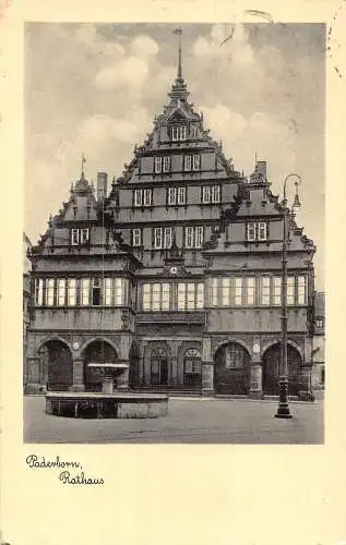 Deutschland 1935 Paderborn Rathaus alte Postkarte