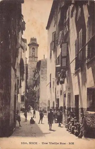 C050 Frankreich Schöne Une Vieille Rue Postkarte