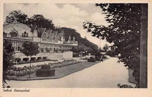 Deutschland Seebad Heringsdorf Strand-Casino Vintage Postkarte