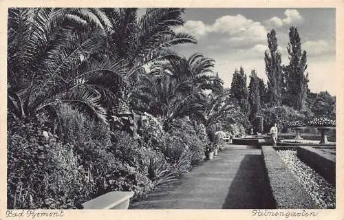 Deutschland 1941 Bad Pyrmont Palmengarten Vintage Postkarte