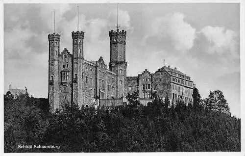 Deutschland Schloss Schaumburg Vintage Postkarte
