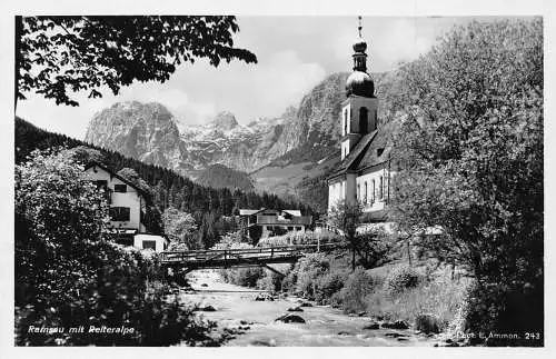 Deutschland Ramsau mit Reiteralpe Blickberg Vintage Postkarte