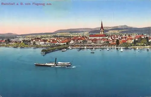 Deutschland Radolfzell a Bodensee Dampfschiff Vintage Postkarte