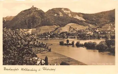 Deutschland Drachenfels Wolkenburg i Rhoendorf Vintage Postkarte