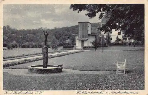 Deutschland 1942 Bad Rothenfelde TW Wittekindsprudel Maerchenbrunnen Postkarte