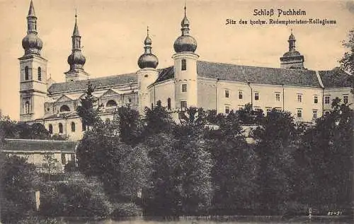 Deutschland Schloss Puchheim Sitz Redemptoristen Kollegien Vintage Postkarte