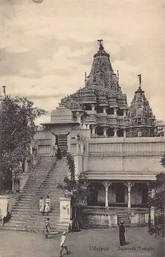 L376 Indien Udaipur Jaganath Tempel Vintage Postkarte