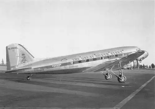 A155 Flugzeug Eastern Airpline NC25650 Die Große Silberflotte Postkarte