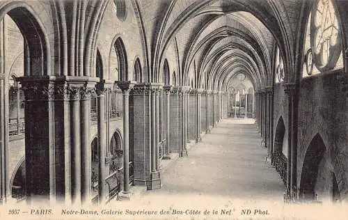 C059 Frankreich Paris Notre-Dame Galerie Superieure Vintage Postkarte