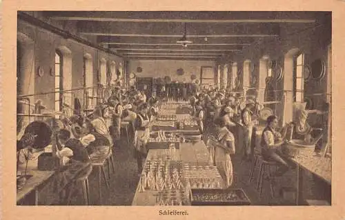 A967 Tschechien Karlsbad Karlsbad Kristallglasfabrik Industrie Postkarte