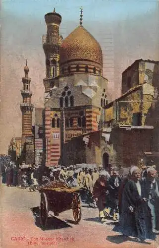 A940 Ägypten Kairo Moschee Khairbek Ureinwohner Vintage Postkarte