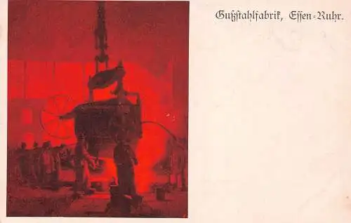 A967 Deutschland Essen im Ruhr Gussstahlfabrik Stahlgussfabrik Industrie Postkarte