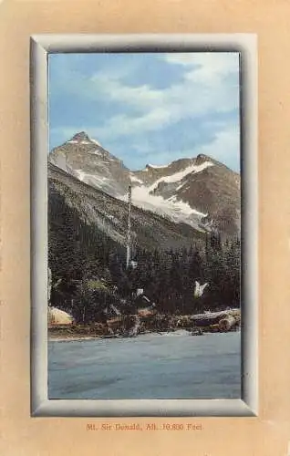 A956 Kanada Passepartout Mt Sir Donald Private Mailing Card Postkarte