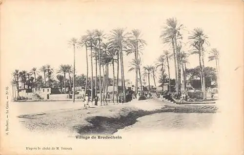 A960 Ägypten Dorf de Bredechein Vintage Postkarte