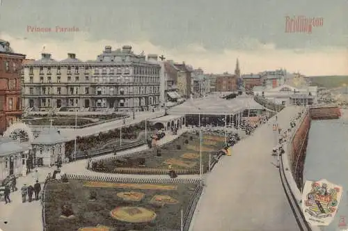 A948 England 1913 Bridlington Princes Parade Vintage Postkarte