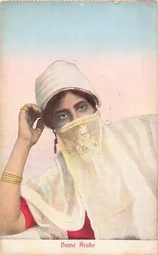 A939 Ägypten Dame Arabe Frau in Tracht Vintage Postkarte