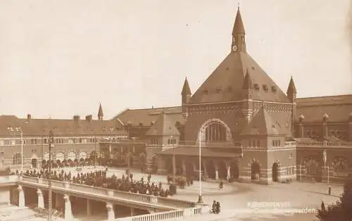 A148 Dänemark Kopenhagen Hauptbahnhof Vintage Postkarte