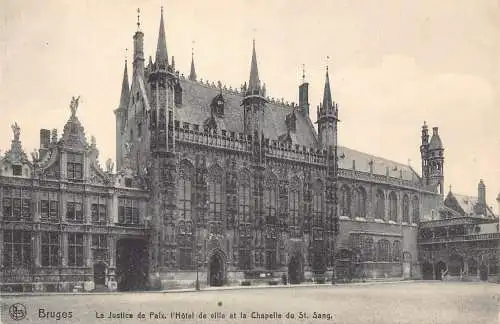 C055 Belgien Brügge La Justice de Paix Chapelle du Saint-Sang Postkarte
