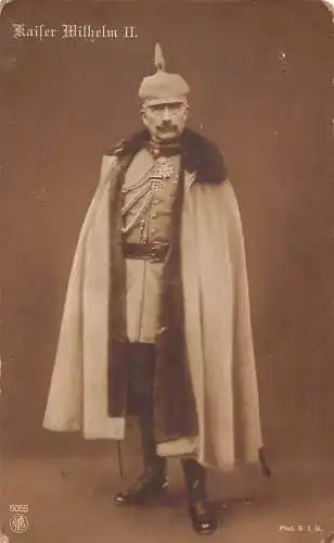 A145 Echt Foto Kaiser Wilhelm II in Militäruniform Vintage AK