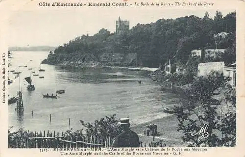 C061 Frankreich Smaragdküste Die Rinden der Rance Vintage Postkarte
