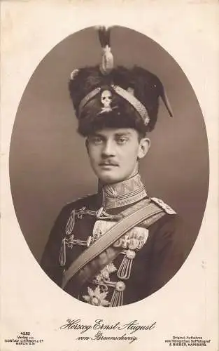A145 Portrait Herzog Ernst August von Braunschweig Vintage Postkarte