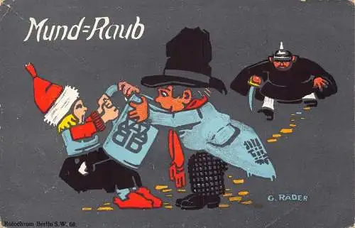 Deutsch Alkoholisches Getränk Thema Getränke Comic Humor signiert G Rader Postkarte