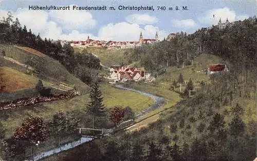 A168 Deutschland 1925 Höhenluftkurort Freudenstadt Christophastal alte Postkarte
